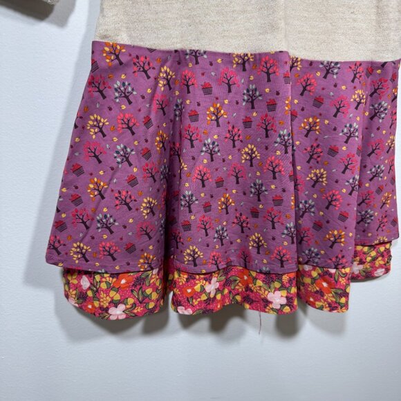 Matilda Jane 435 Apple Tree Shimmer Gold Sweater Dress Girls Size 8 Fall School - Picture 3 of 4